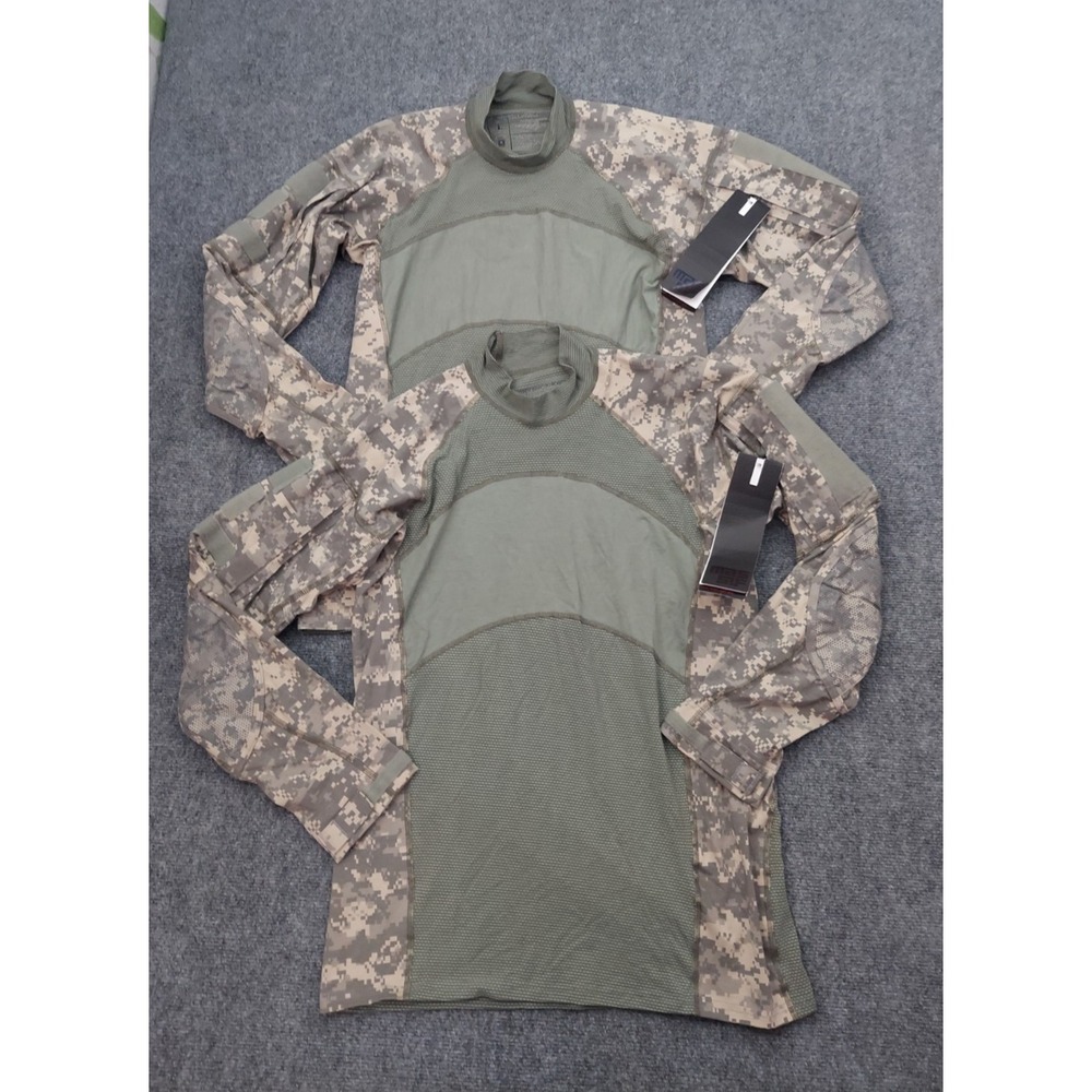 Lot 2 Massif Army Combat Shirt FR Large OD Green Digi Long Sleeve Fire Resistant